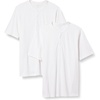 Amazon Essentials Short Sleeve Henley Shirt for Men – Regular-Fit Pique (Available in Big & Tall), Pack of 2(White)