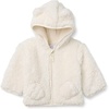 Amazon Essentials Unisex Babies’ Hooded Sherpa Jacket(Ivory)