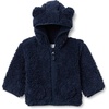 Amazon Essentials Unisex Babies’ Hooded Sherpa Jacket(Navy)
