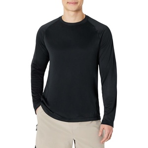 Amazon Essentials Men’s Long-Sleeve Quick-Dry UPF 50 Swim Tee(Black)