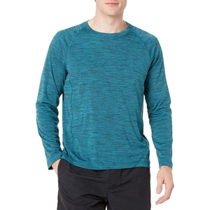 Amazon Essentials Men’s Long-Sleeve Quick-Dry UPF 50 Swim Tee(Teal Blue)