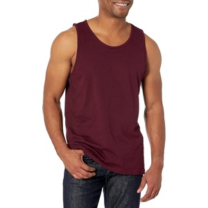 Amazon Essentials Men’s Regular-Fit Sleeveless Tank Tops(Port)