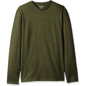 Amazon Essentials Men’s Slim-Fit Long Sleeve T-Shirt(Olive Heather)