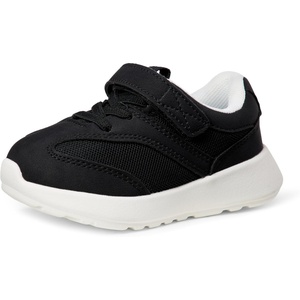 Amazon Essentials Unisex Kids and Toddlers’ Hook and Loop Athletic Sneakers for Boys and Girls(Black)