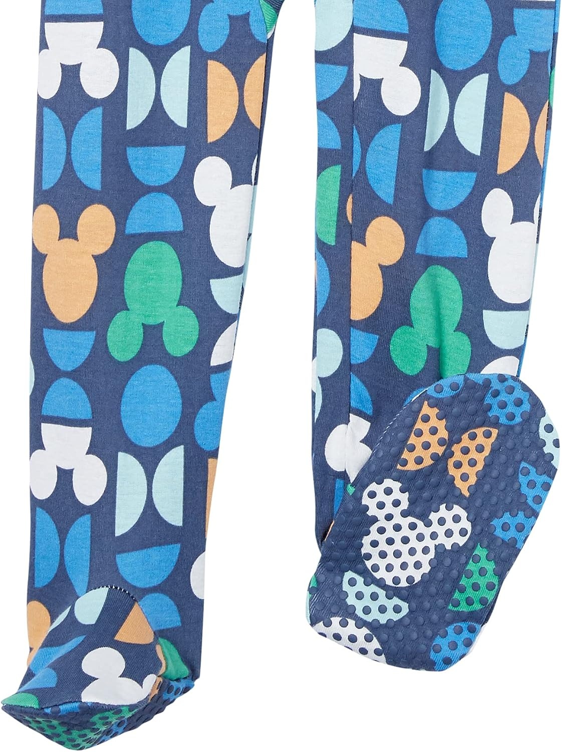 image:imageAmazon Essentials Disney Marvel Star Wars Unisex Babies SnugFit Cotton Footed Sleepers MultipacksMickey Oh Boy