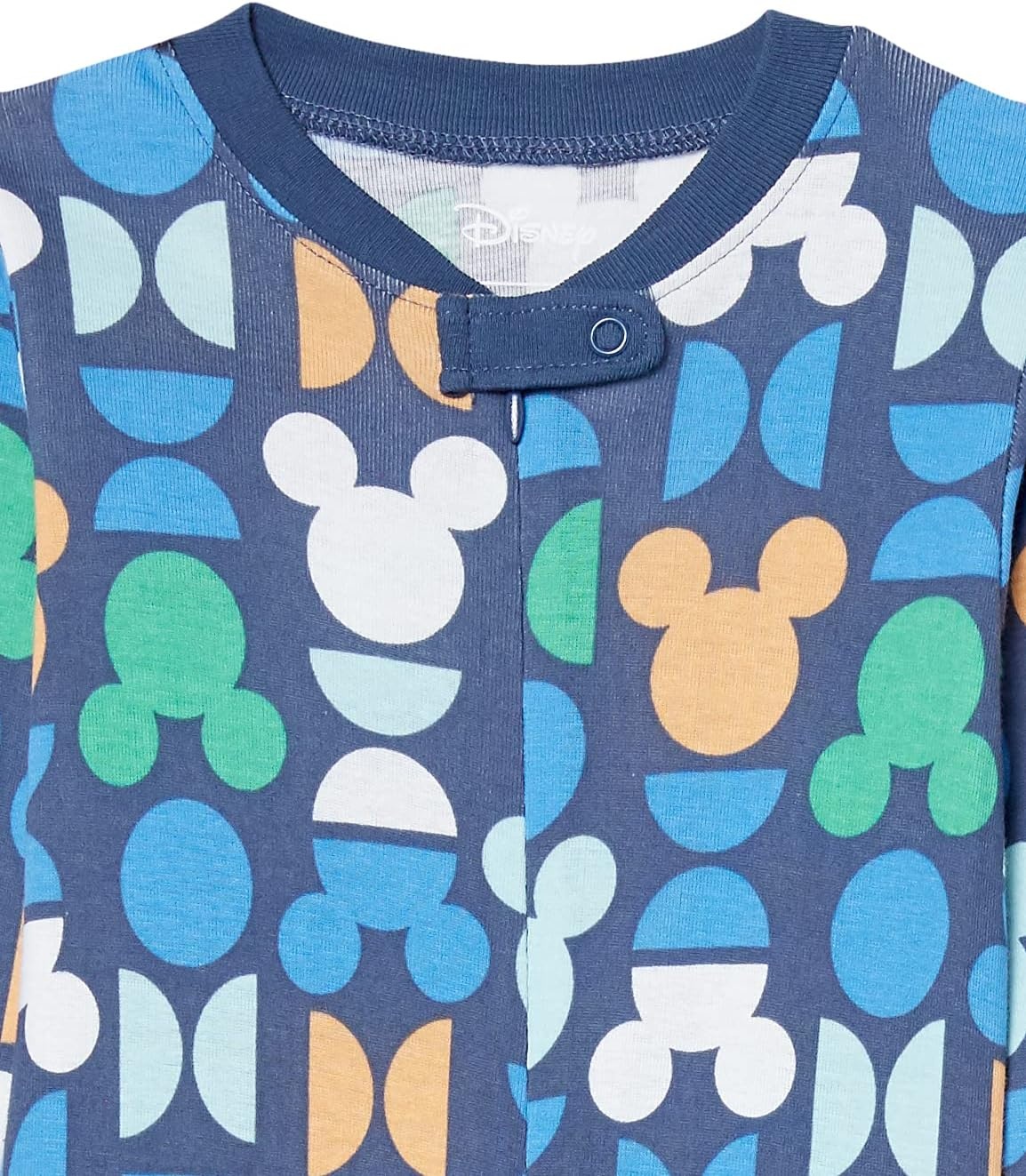 image:imageAmazon Essentials Disney Marvel Star Wars Unisex Babies SnugFit Cotton Footed Sleepers MultipacksMickey Oh Boy