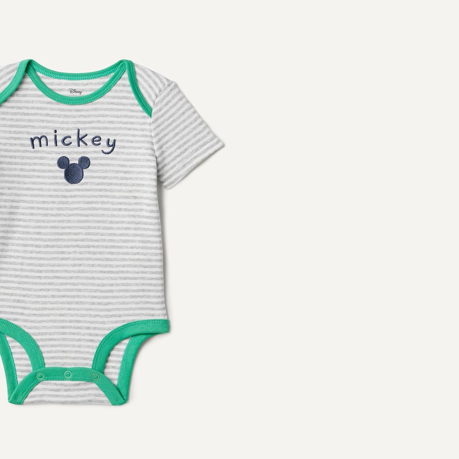 image:imageAmazon Essentials Disney Marvel Star Wars Unisex Babies SnugFit Cotton Footed Sleepers MultipacksMickey Oh Boy