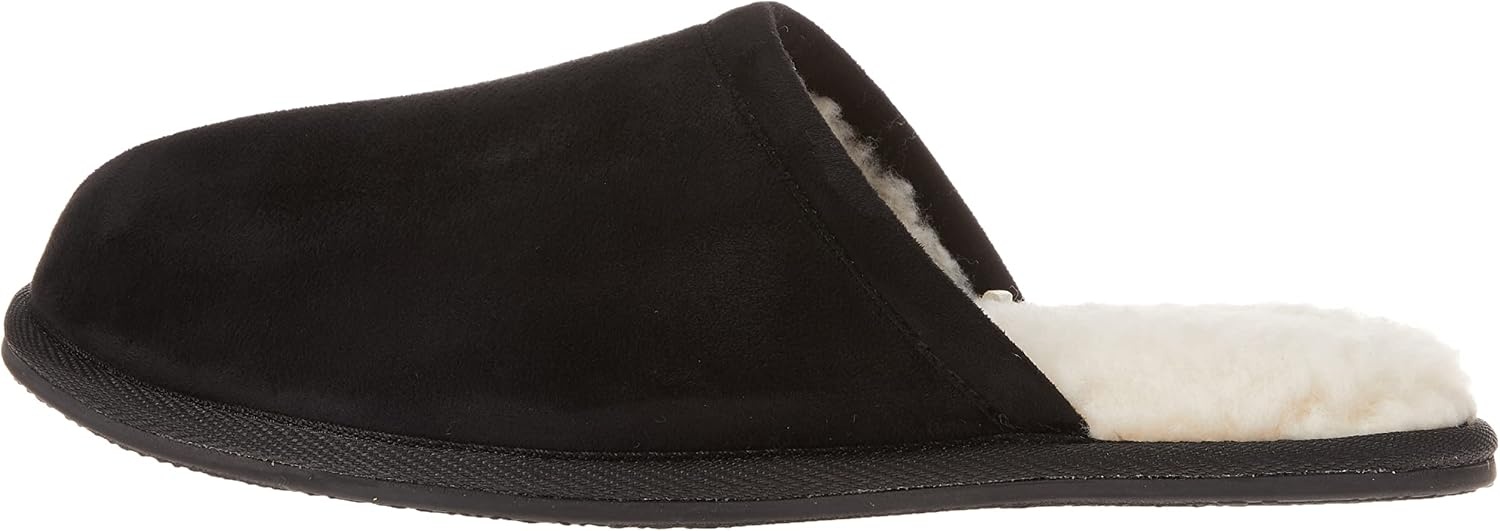 image:imageAmazon Essentials Mens Cozy Non Slip House SlippersBlack Microsuede