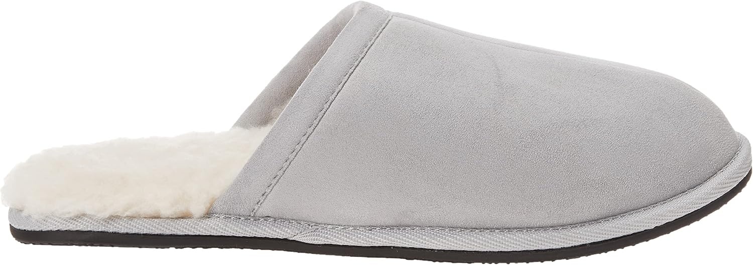 image:imageAmazon Essentials Mens Cozy Non Slip House SlippersGrey Microsuede