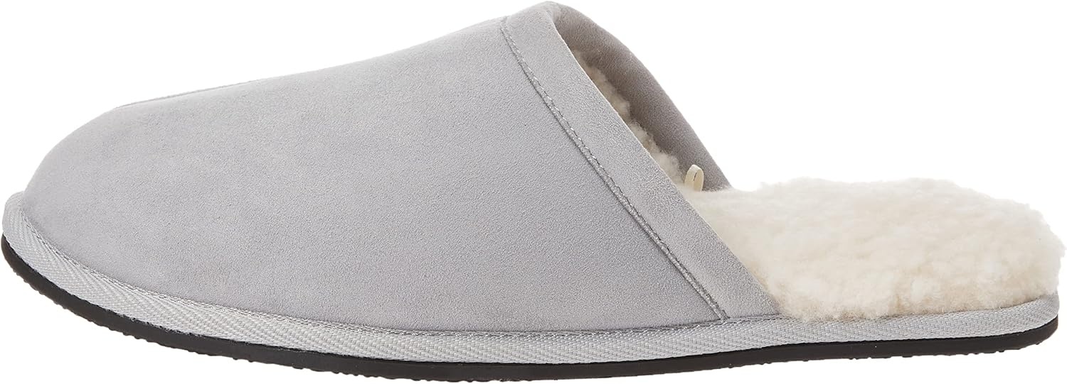 image:imageAmazon Essentials Mens Cozy Non Slip House SlippersGrey Microsuede