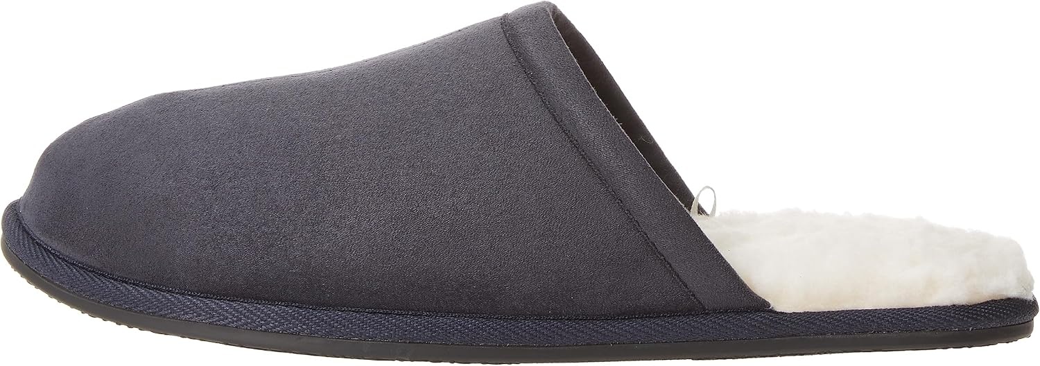 image:imageAmazon Essentials Mens Cozy Non Slip House SlippersNavy Microsuede