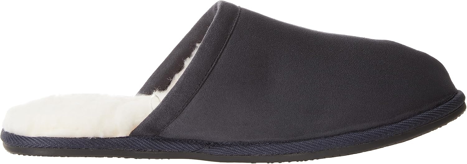 image:imageAmazon Essentials Mens Cozy Non Slip House SlippersNavy Microsuede