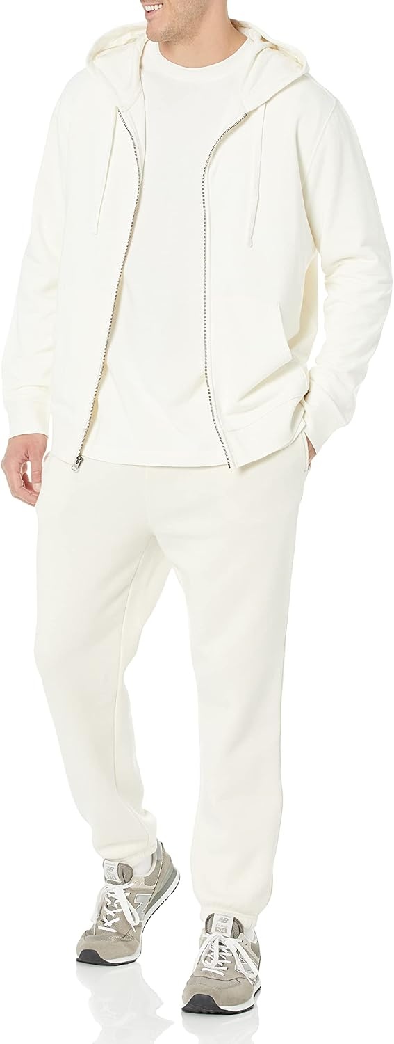 image:imageAmazon Essentials Mens OversizedFit LongSleeve Organic Cotton TShirtEggshell White