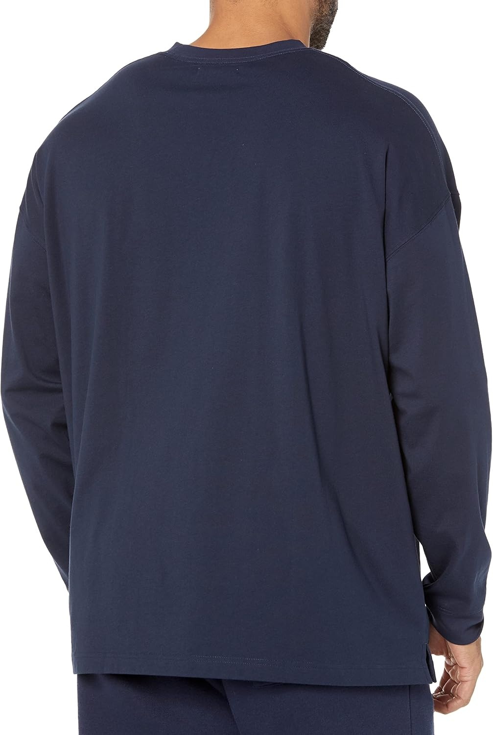 image:imageAmazon Essentials Mens OversizedFit LongSleeve Organic Cotton TShirtNavy