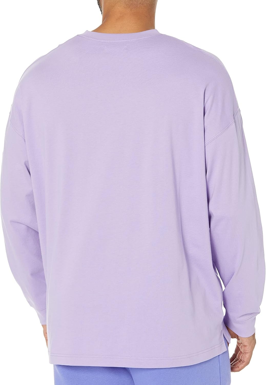 image:imageAmazon Essentials Mens OversizedFit LongSleeve Organic Cotton TShirtPurple
