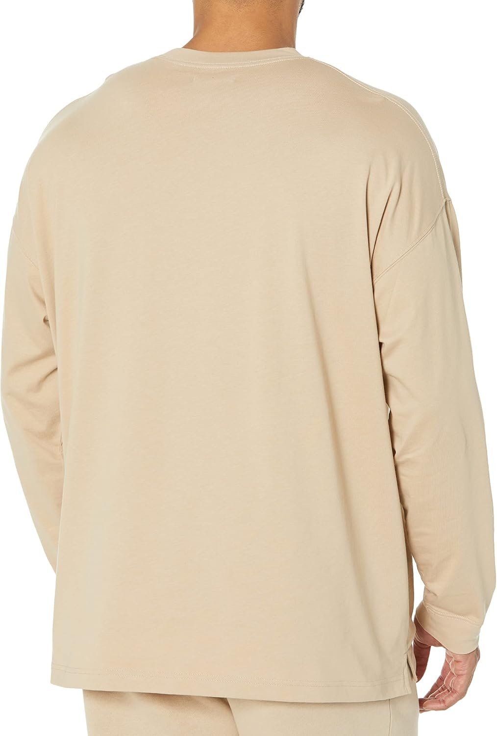 image:imageAmazon Essentials Mens OversizedFit LongSleeve Organic Cotton TShirtTan