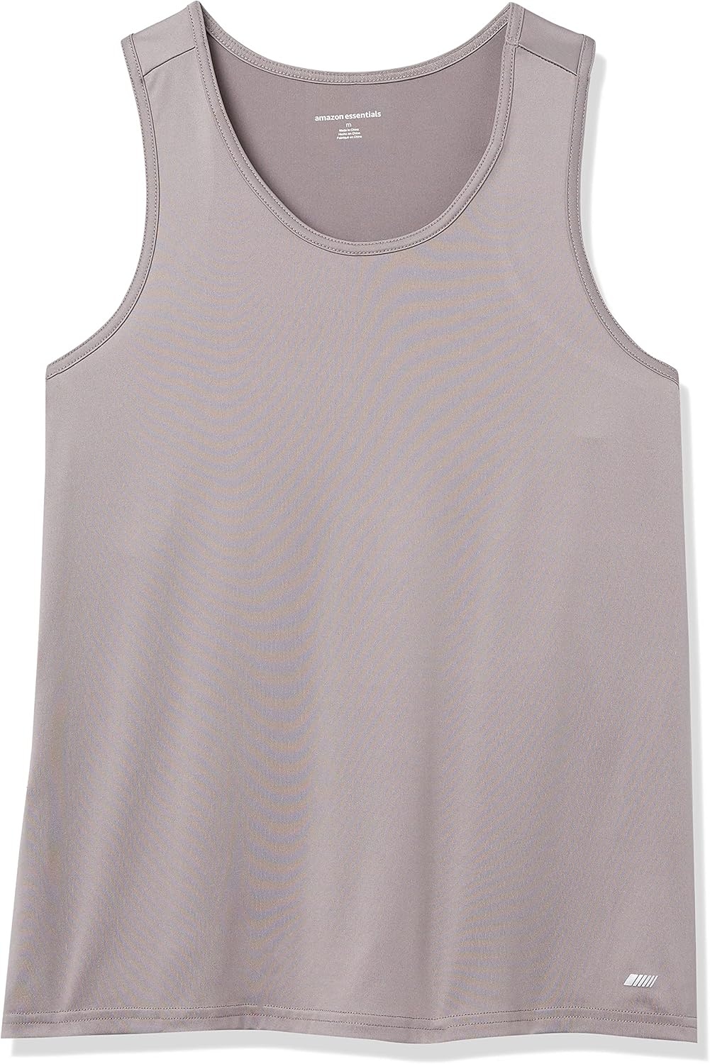 image:imageAmazon Essentials Mens Quick Dry Tech Stretch Active Sleeveless Gym Tank Top Workout ShirtLight Grey