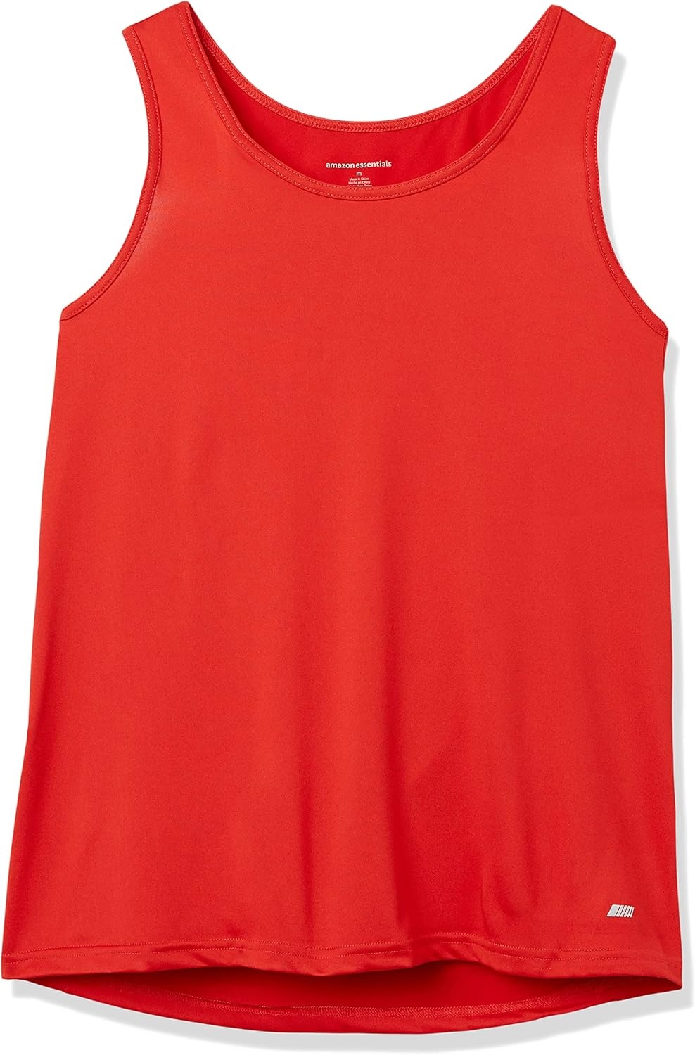 image:imageAmazon Essentials Mens Quick Dry Tech Stretch Active Sleeveless Gym Tank Top Workout ShirtRed