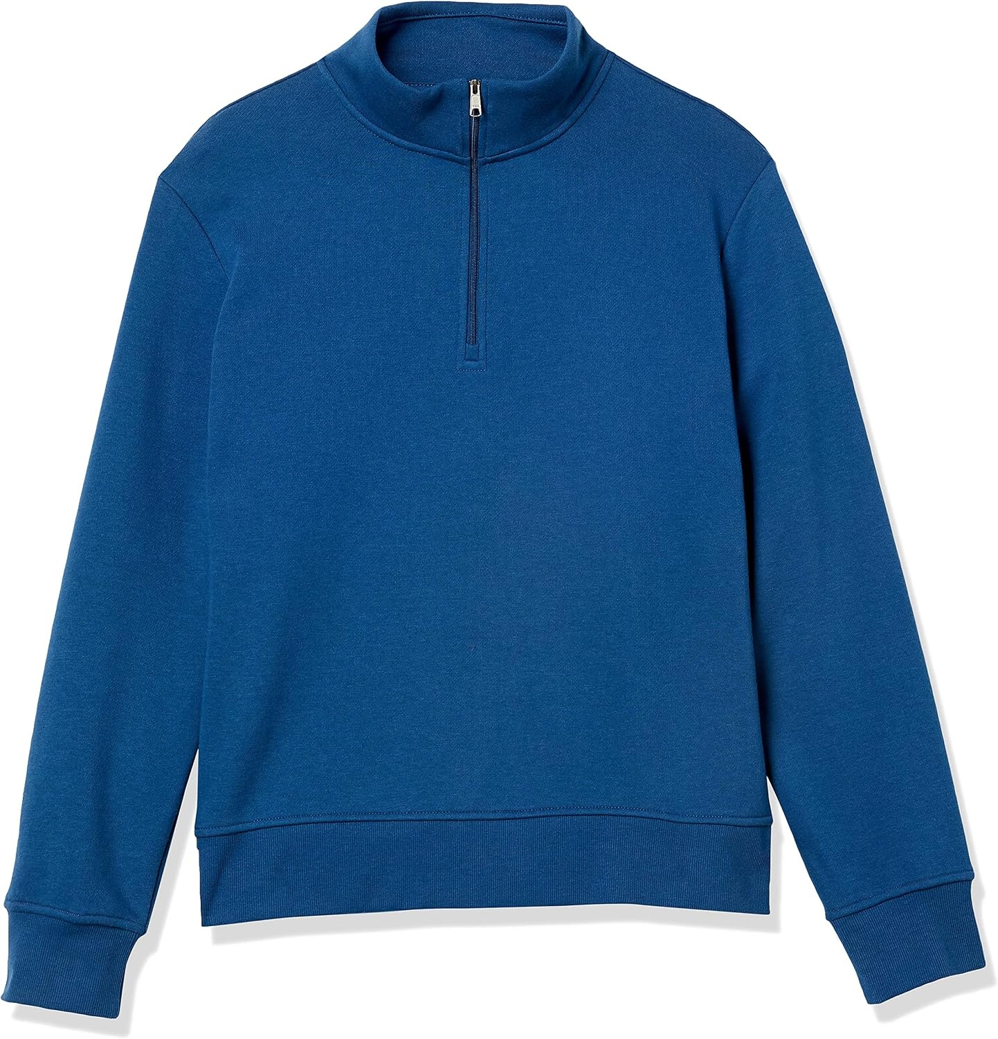 image:imageAmazon Essentials Mens Regular Fit LongSleeve QuarterZip Pullover Fleece Sweatshirt with Mock Neck MidweightDark Teal