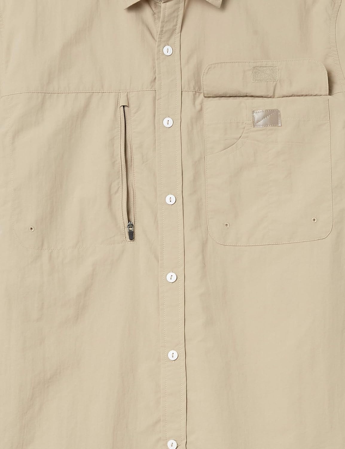 image:imageAmazon Essentials Mens Regularfit ShortSleeve Moisture Wicking Hiking ShirtKhaki Brown