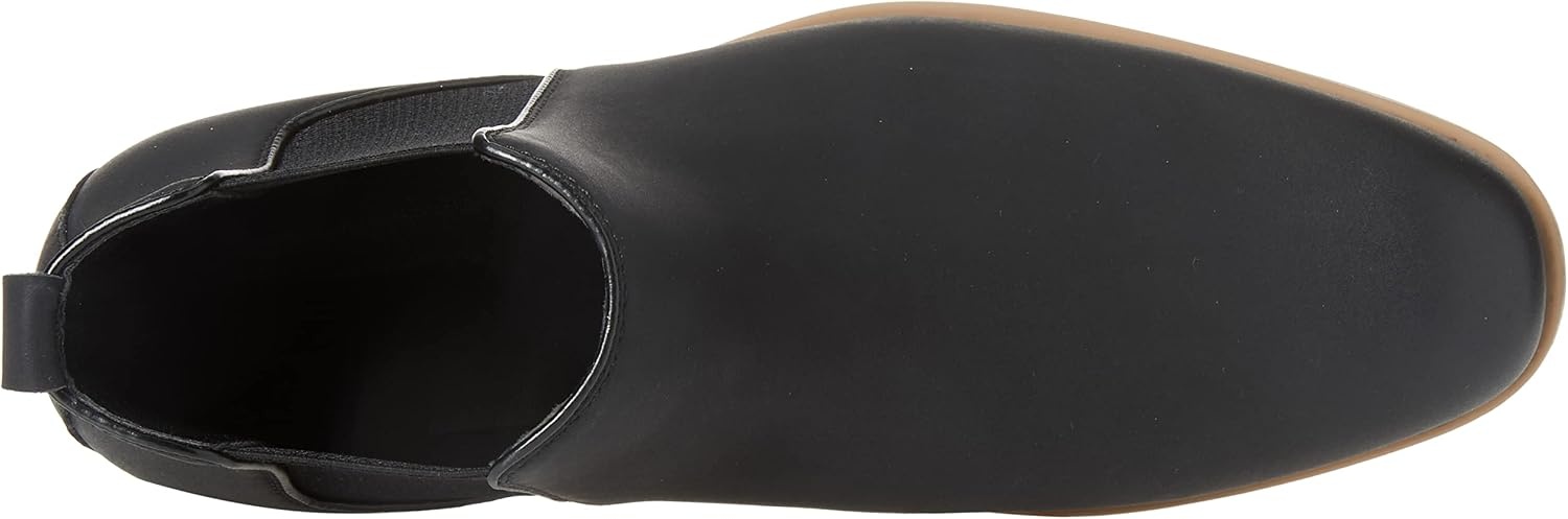 image:imageAmazon Essentials Mens Slip On Chelsea Ankle BootBlack Faux Leather