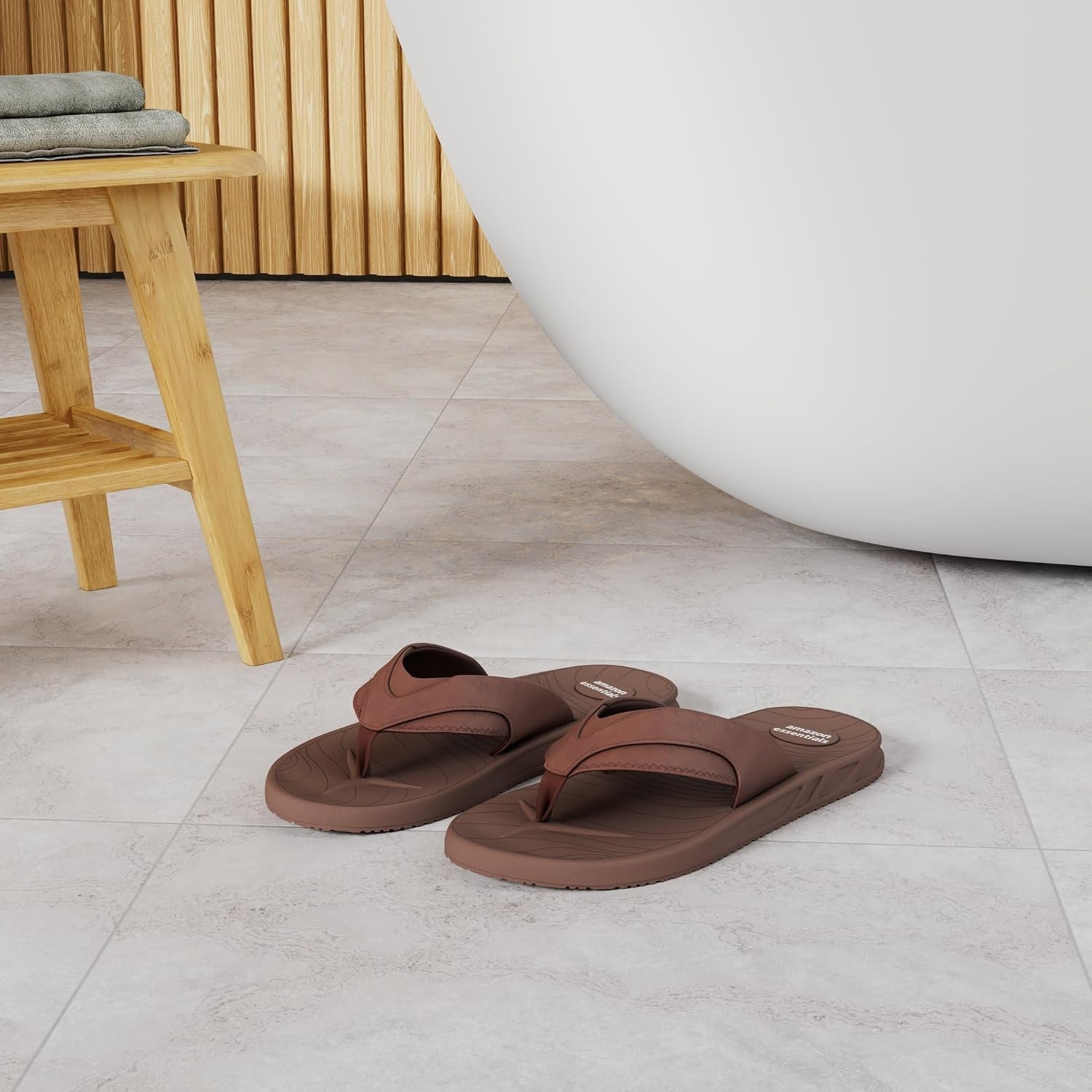 image:imageAmazon Essentials Mens Slipon Comfort SandalsBrown