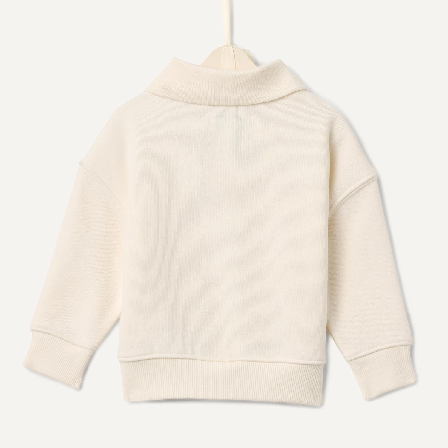 image:imageAmazon Essentials x Sofia Grainge Babies Toddlers and Boys French Terry Polo Sweatshirt Relaxed FitIvory