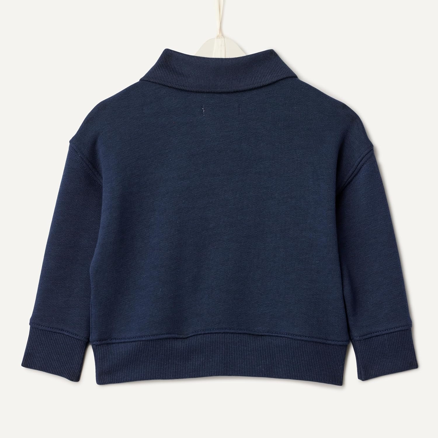 image:imageAmazon Essentials x Sofia Grainge Babies Toddlers and Boys French Terry Polo Sweatshirt Relaxed FitNavy