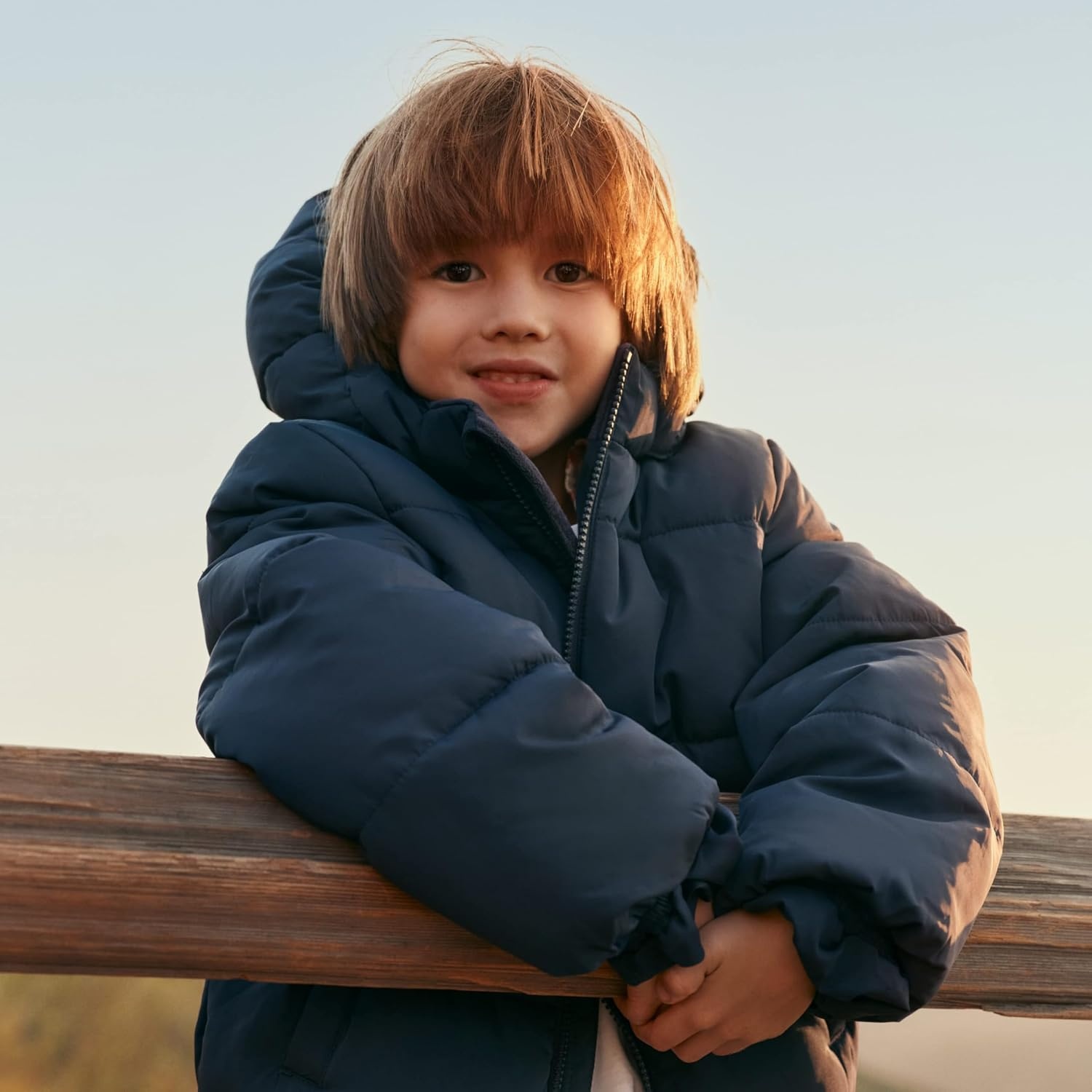 image:imageAmazon Essentials x Sofia Grainge Babies Toddlers and Boys WaterResistant Hooded Puffer JacketDark Green