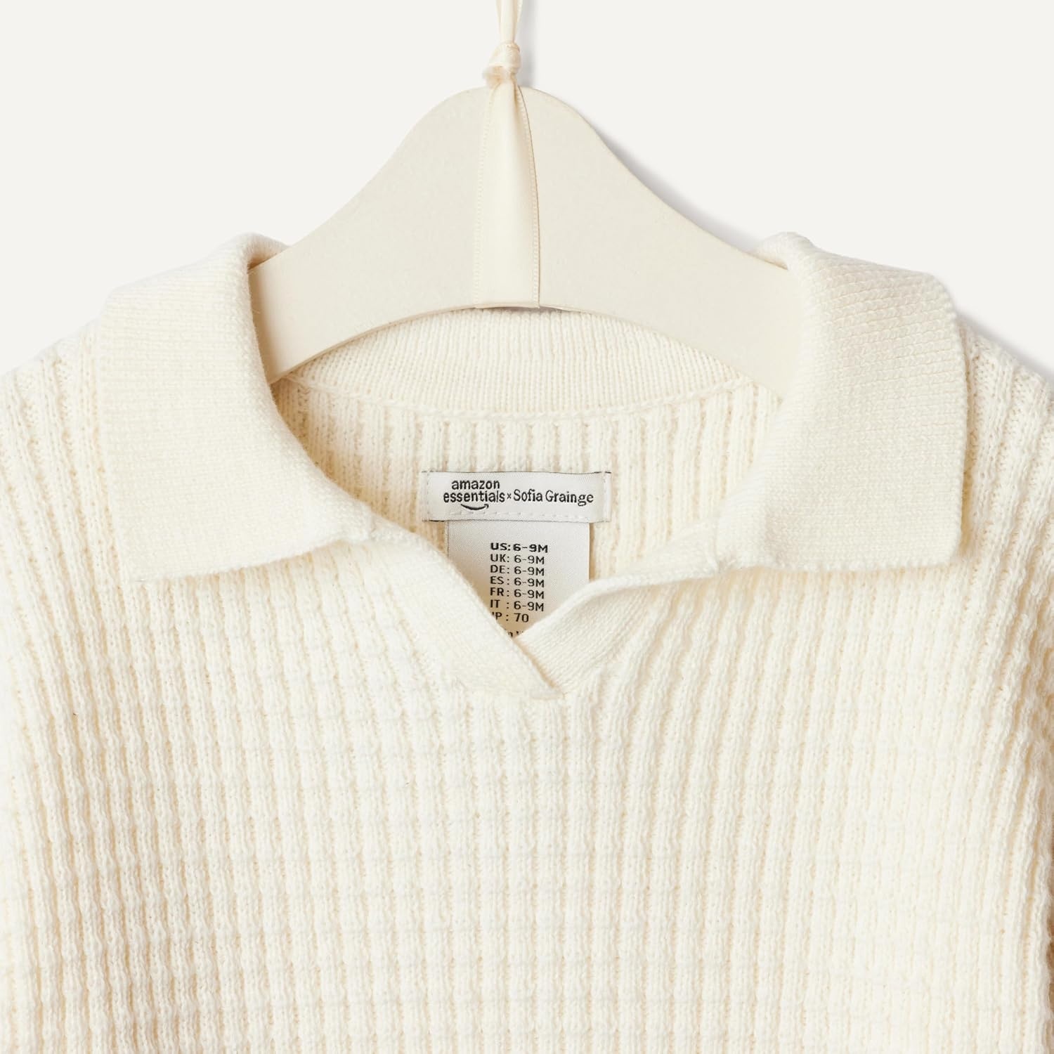 image:imageAmazon Essentials x Sofia Grainge Mommy amp Me Cotton Crochet Sweaters amp Tank SetsIvory