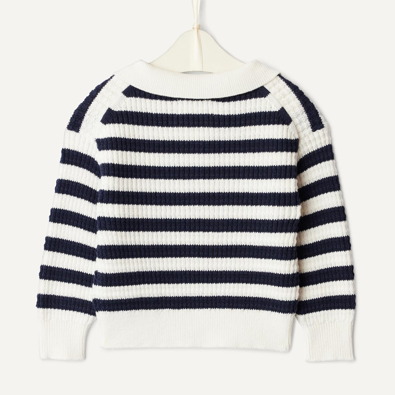 image:imageAmazon Essentials x Sofia Grainge Mommy amp Me Cotton Crochet Sweaters amp Tank SetsIvory Navy Polo Stripe