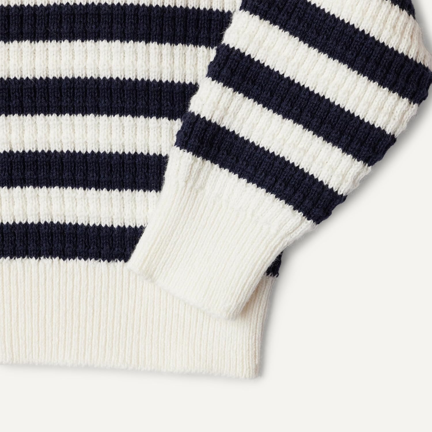 image:imageAmazon Essentials x Sofia Grainge Mommy amp Me Cotton Crochet Sweaters amp Tank SetsIvory Navy Polo Stripe