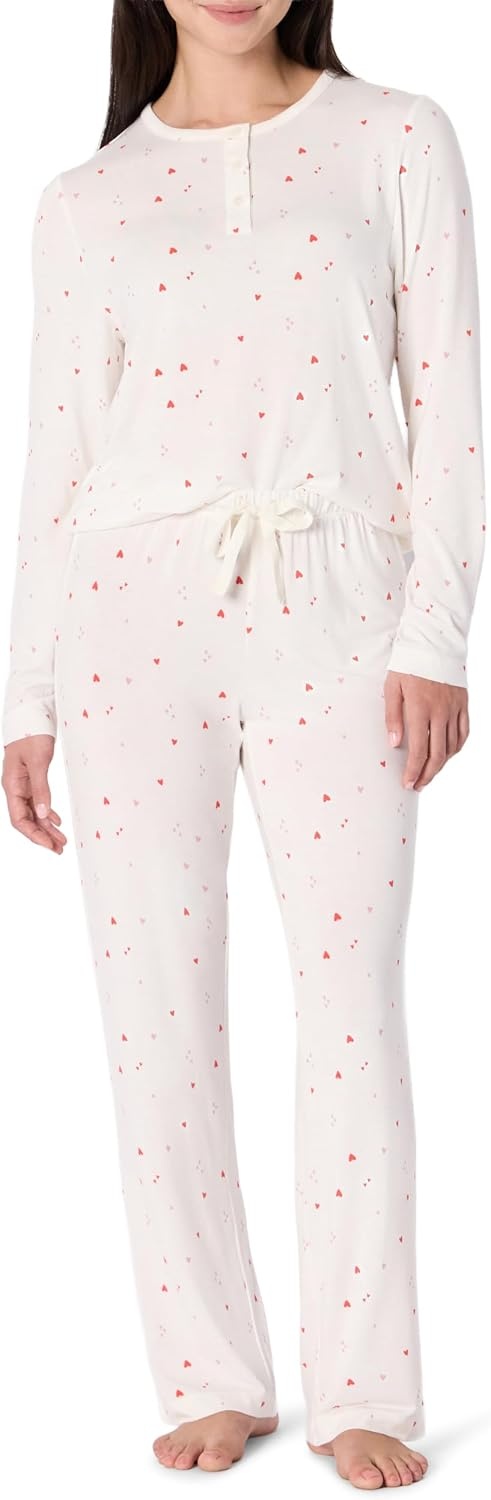 image:imageAmazon Essentials x Sofia Grainge Mommy and Me Long Sleeve Pajama SetIvory Multi Hearts