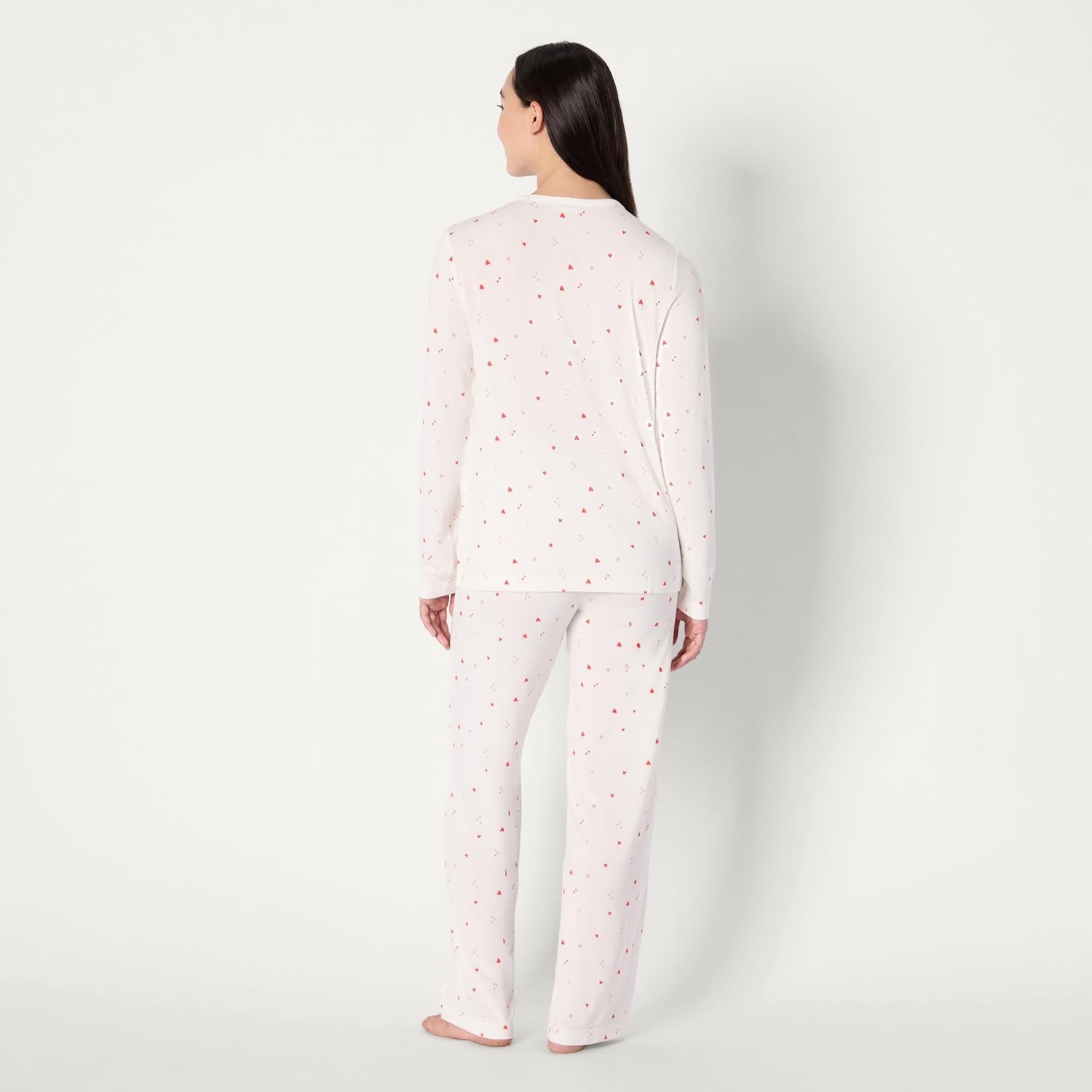 image:imageAmazon Essentials x Sofia Grainge Mommy and Me Long Sleeve Pajama SetIvory Multi Hearts