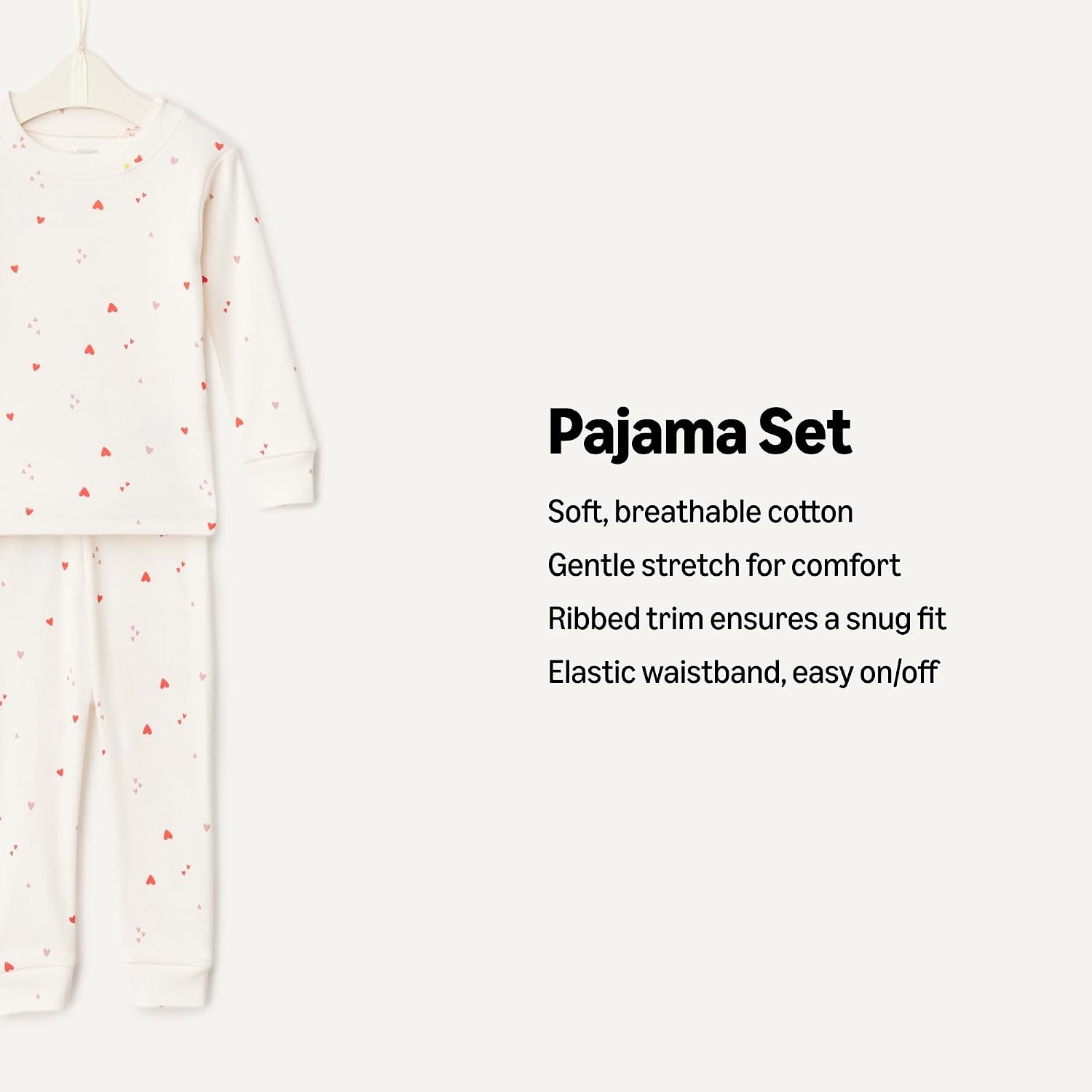 image:imageAmazon Essentials x Sofia Grainge Mommy and Me Long Sleeve Pajama SetIvory Multi Hearts