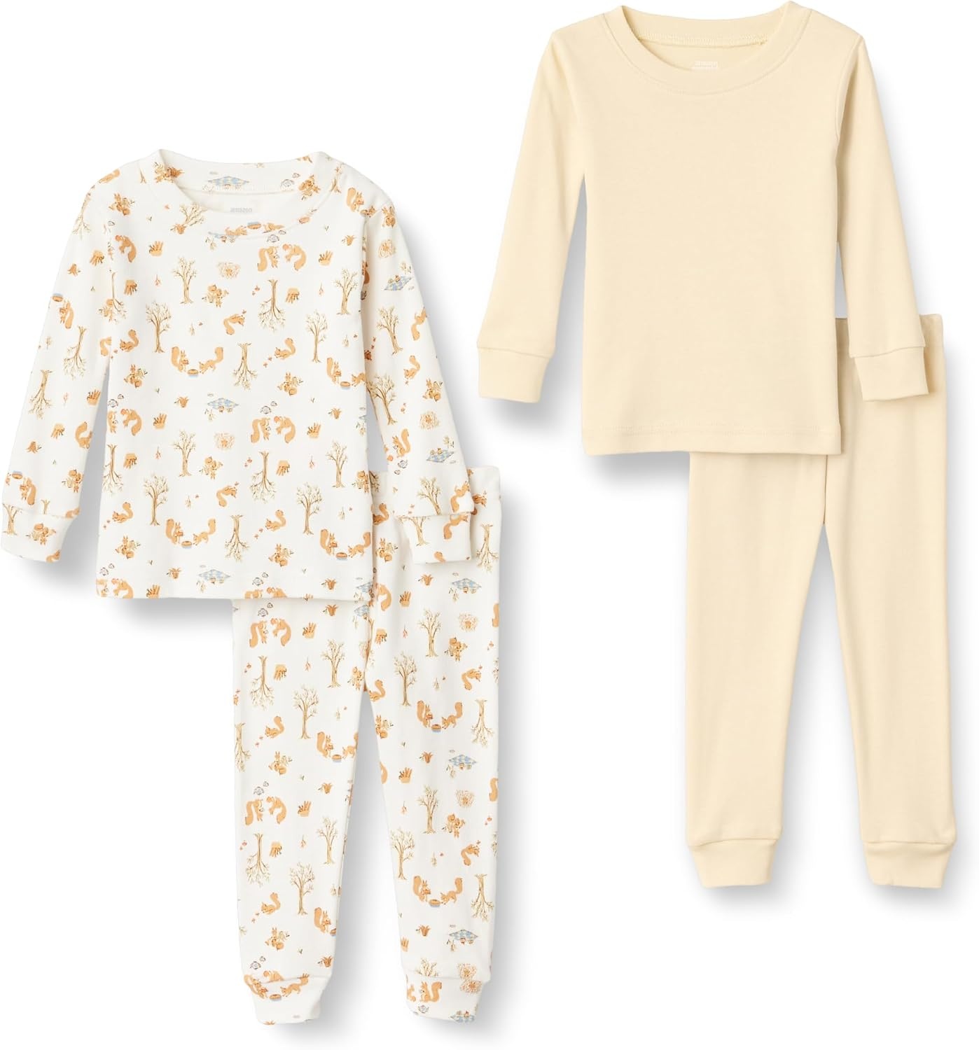 image:imageAmazon Essentials x Sofia Grainge Mommy and Me Long Sleeve Pajama SetIvory Squirrel Picnic