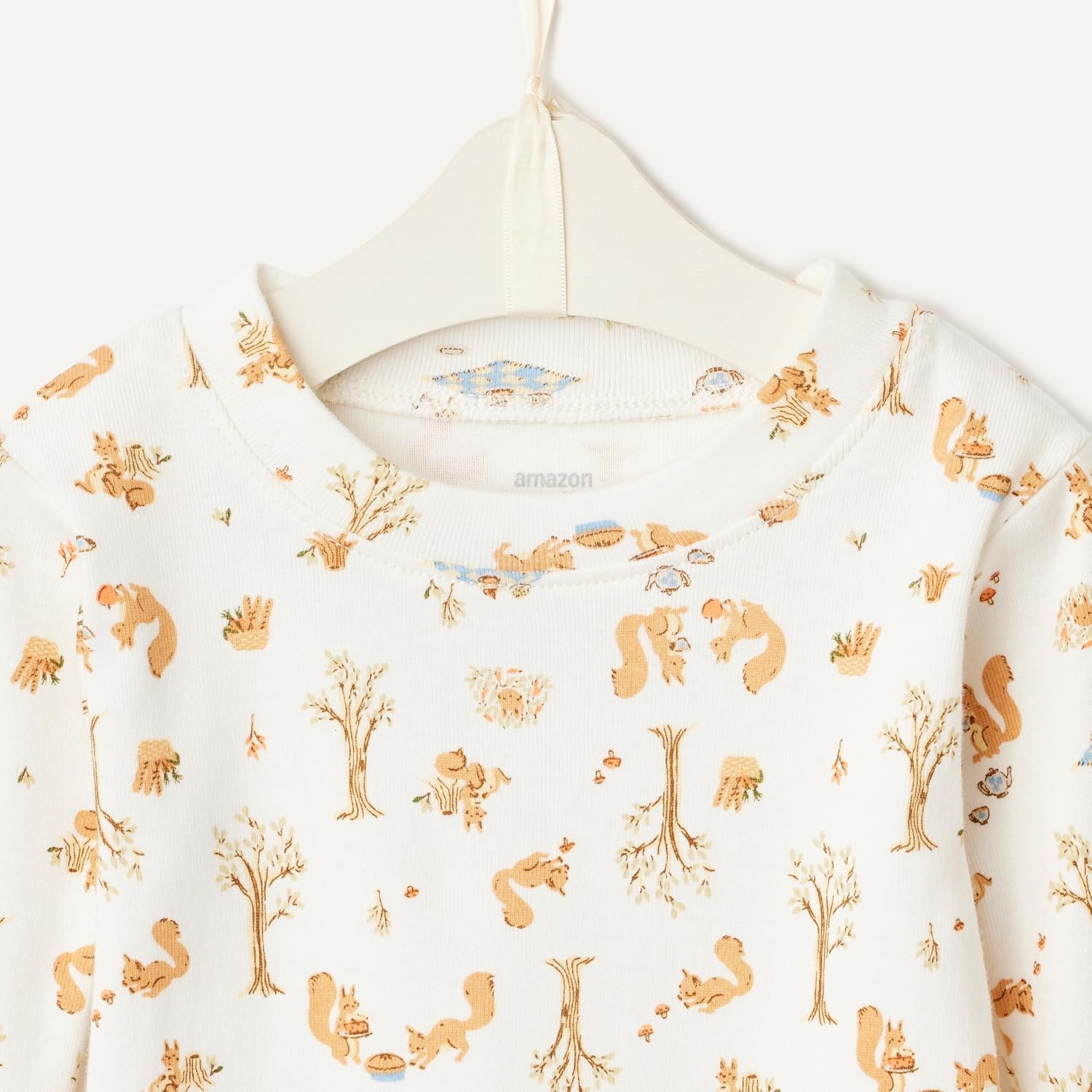 image:imageAmazon Essentials x Sofia Grainge Mommy and Me Long Sleeve Pajama SetIvory Squirrel Picnic
