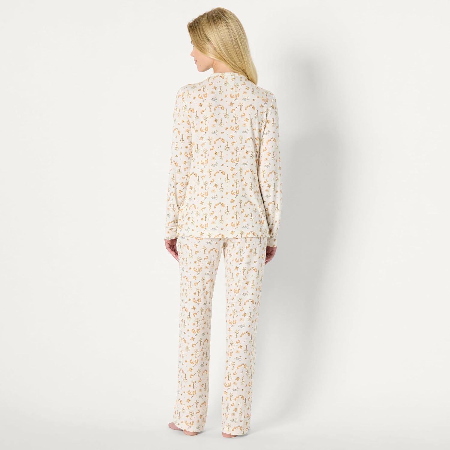 image:imageAmazon Essentials x Sofia Grainge Mommy and Me Long Sleeve Pajama SetIvory Squirrel Picnic