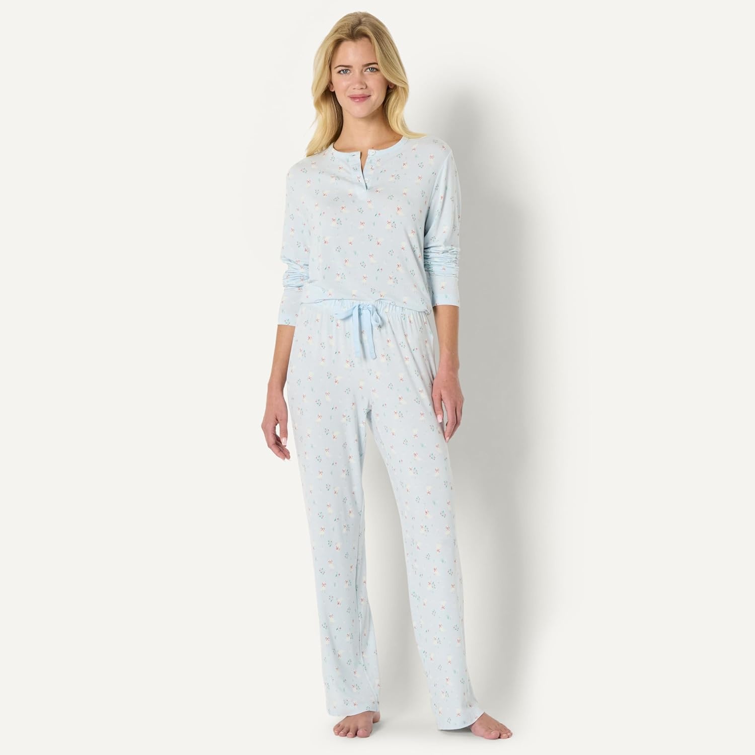 image:imageAmazon Essentials x Sofia Grainge Mommy and Me Long Sleeve Pajama SetLight Blue Geese