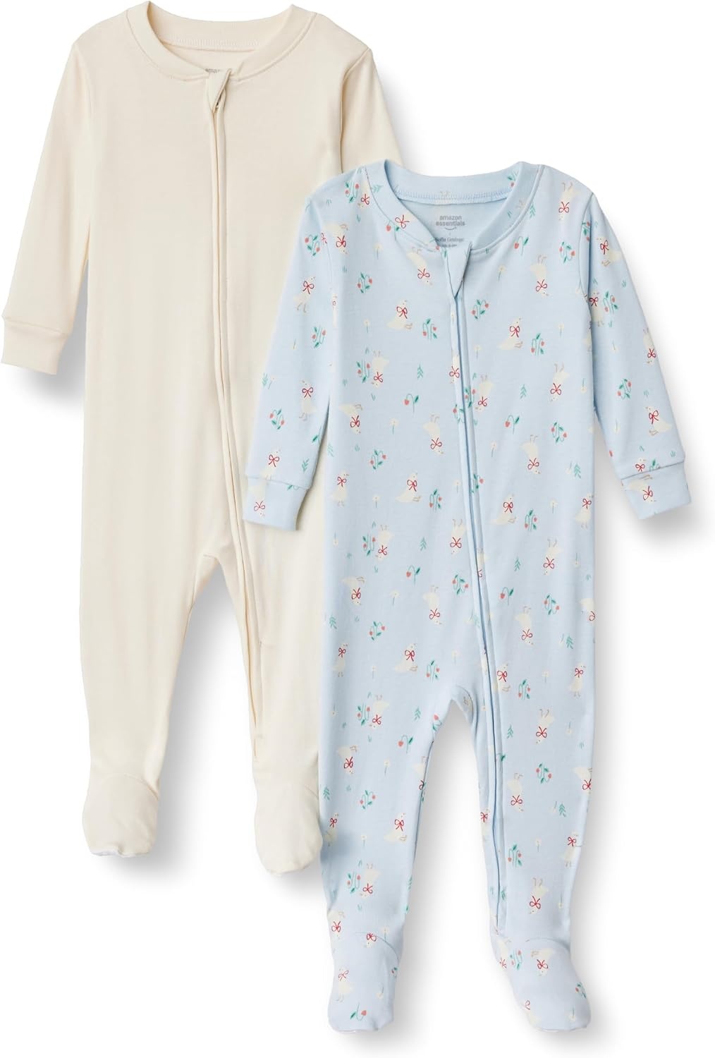 image:imageAmazon Essentials x Sofia Grainge Mommy and Me Long Sleeve Pajama SetLight Blue Geese