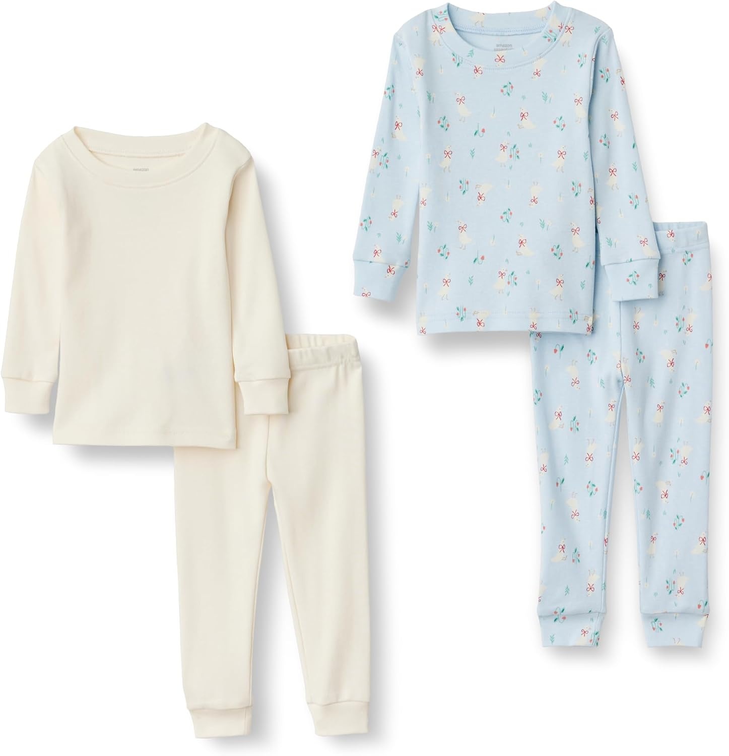image:imageAmazon Essentials x Sofia Grainge Mommy and Me Long Sleeve Pajama SetLight Blue Geese
