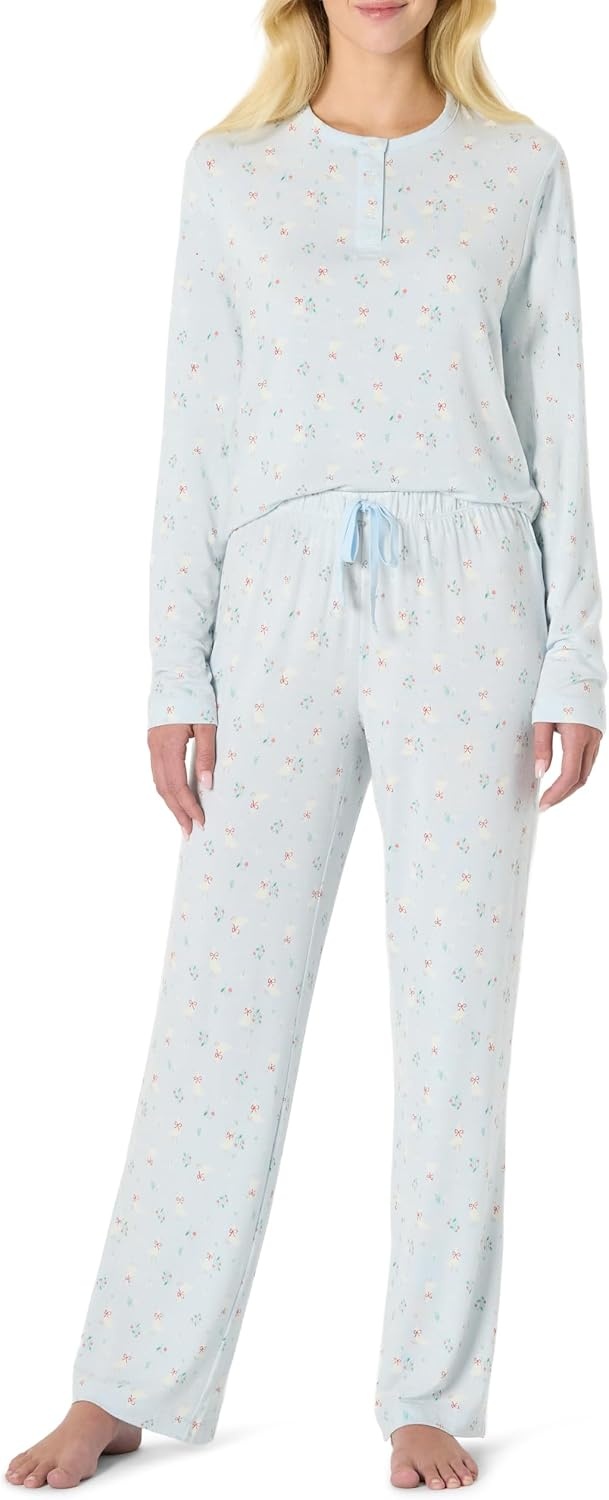 image:imageAmazon Essentials x Sofia Grainge Mommy and Me Long Sleeve Pajama SetLight Blue Geese