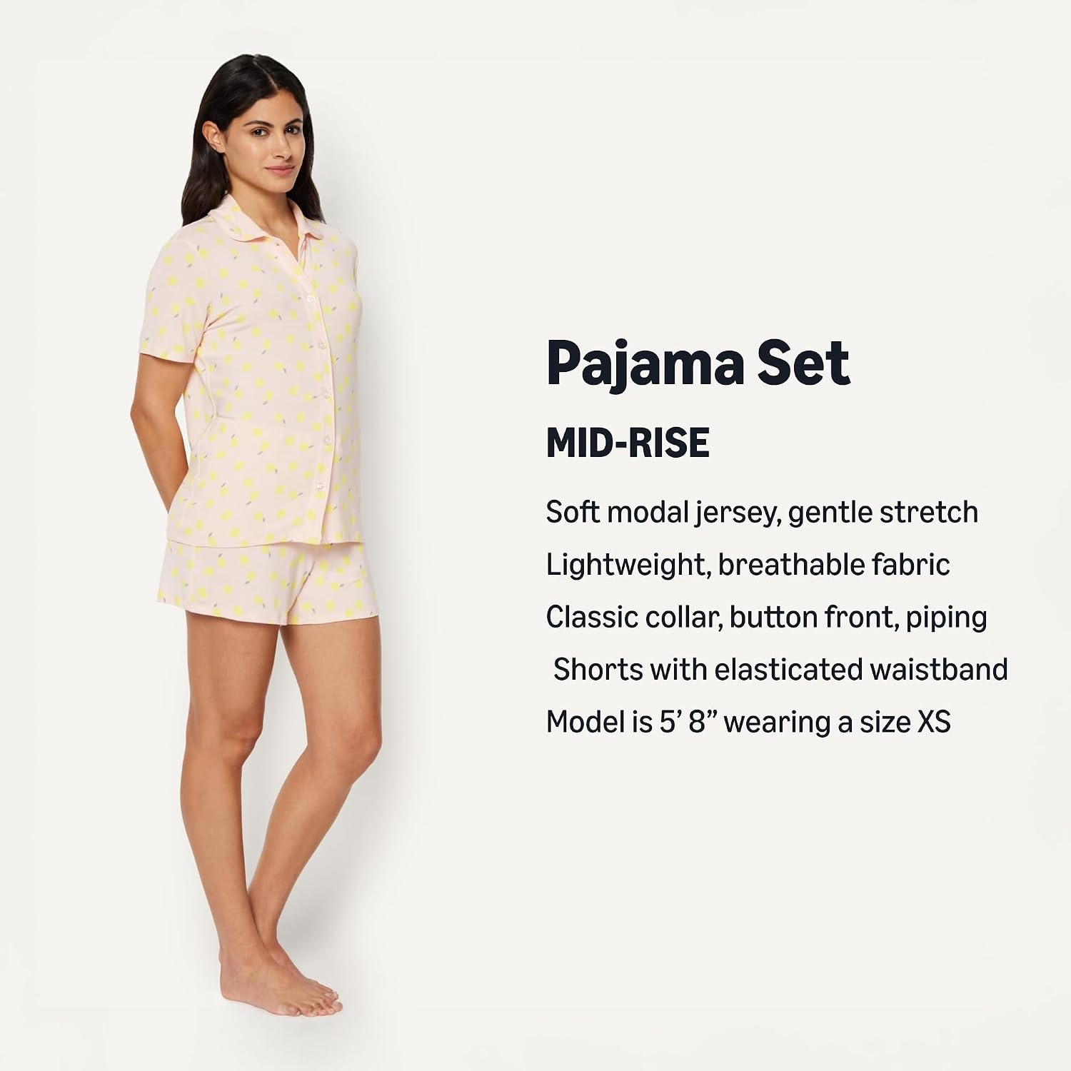 image:imageAmazon Essentials x Sofia Grainge Mommy and Me Short Sleeve Pajama SetLight Pink Lemon
