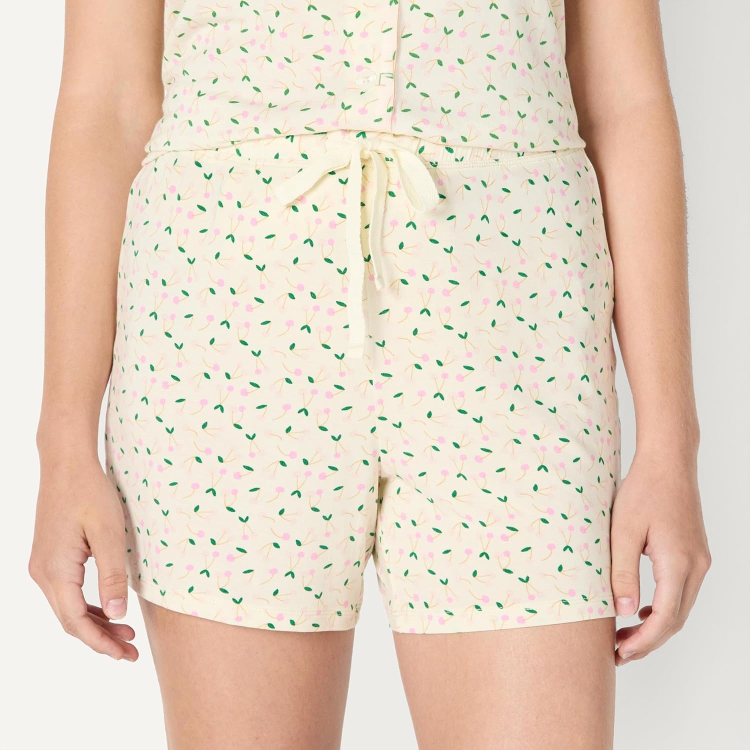 image:imageAmazon Essentials x Sofia Grainge Mommy and Me Short Sleeve Pajama SetPale Pink Cherries