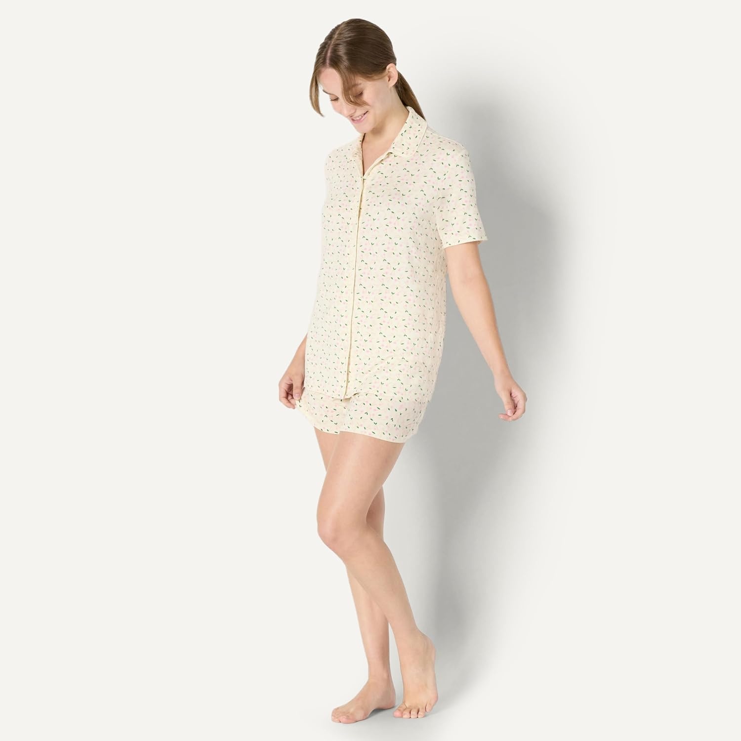 image:imageAmazon Essentials x Sofia Grainge Mommy and Me Short Sleeve Pajama SetPale Pink Cherries