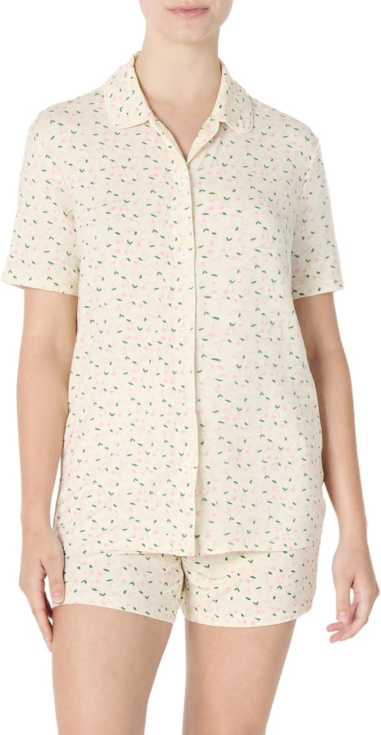 image:imageAmazon Essentials x Sofia Grainge Mommy and Me Short Sleeve Pajama SetPale Pink Cherries