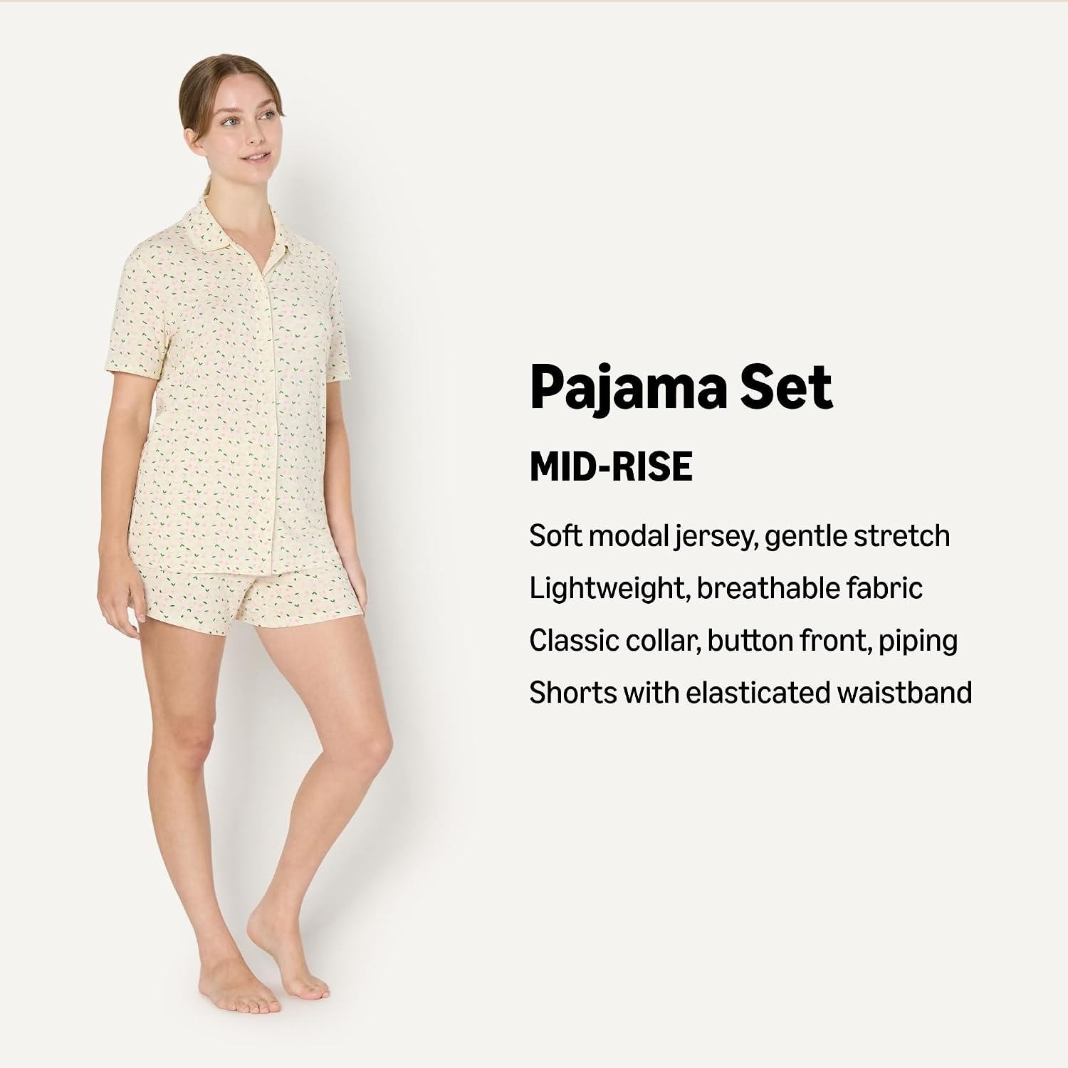 image:imageAmazon Essentials x Sofia Grainge Mommy and Me Short Sleeve Pajama SetPale Pink Cherries