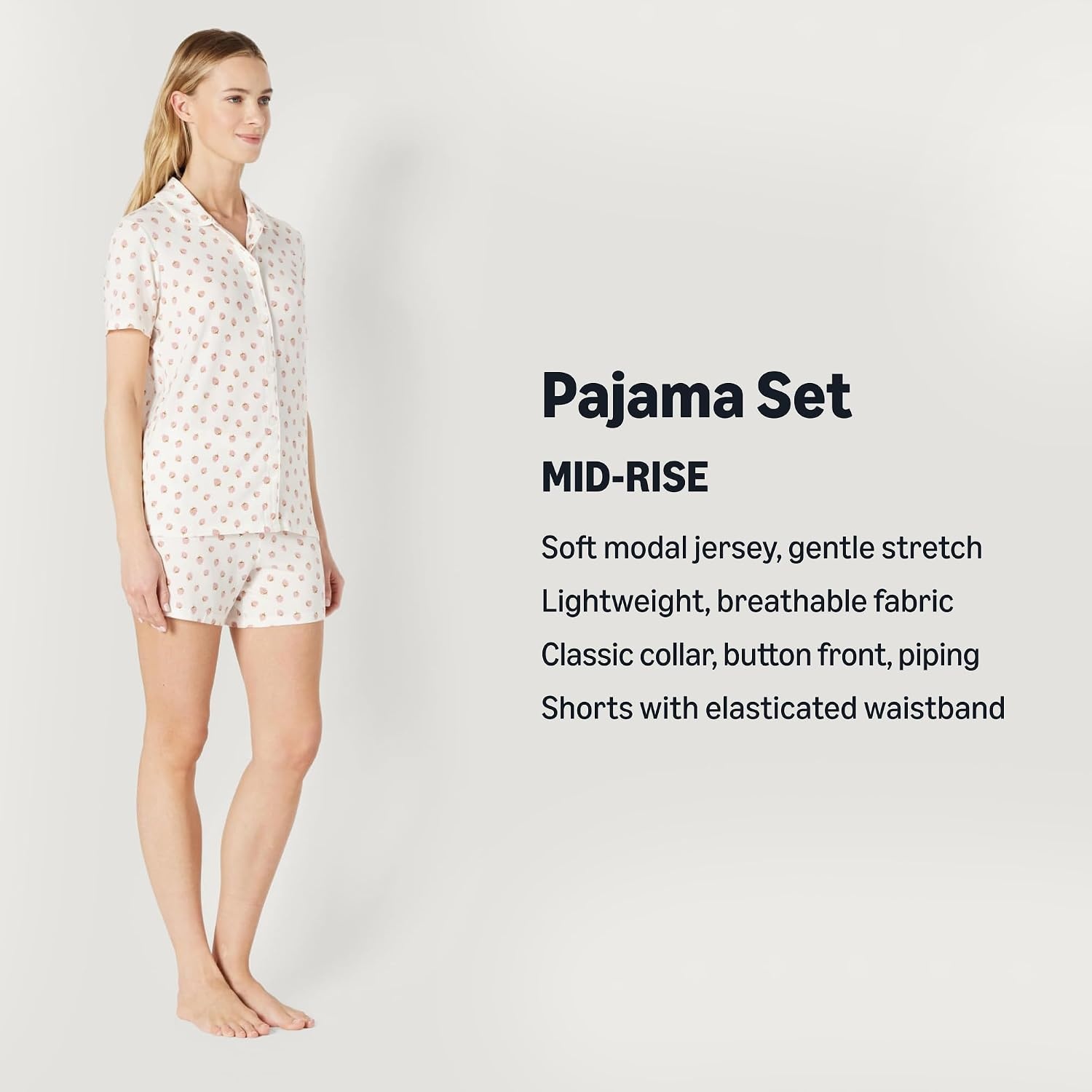 image:imageAmazon Essentials x Sofia Grainge Mommy and Me Short Sleeve Pajama SetPeach Strawberry Toss