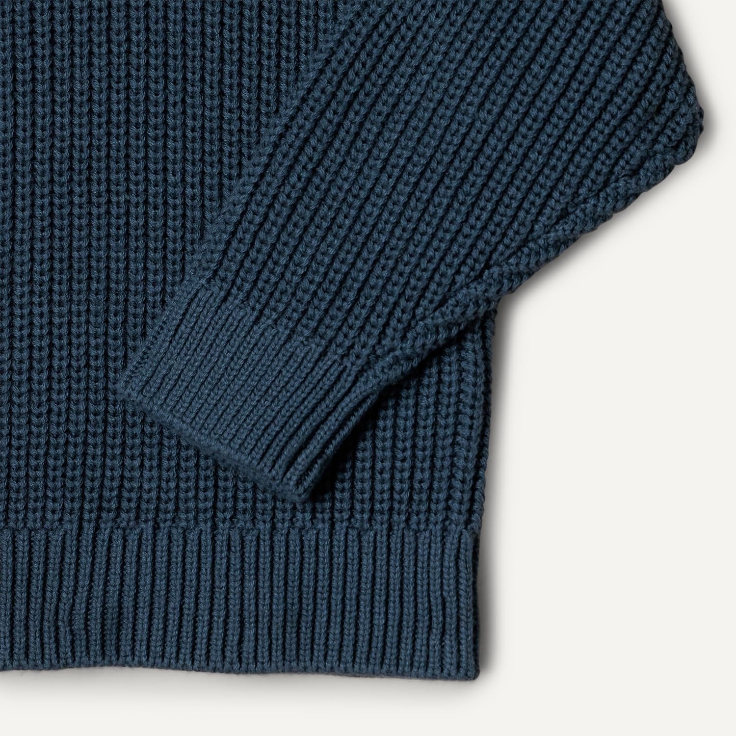 image:imageAmazon Essentials x Sofia Grainge Toddler and Baby Boys Cotton Knit Drop Shoulder Sweater with Ribbing at Neck Cuffs HemDark Navy
