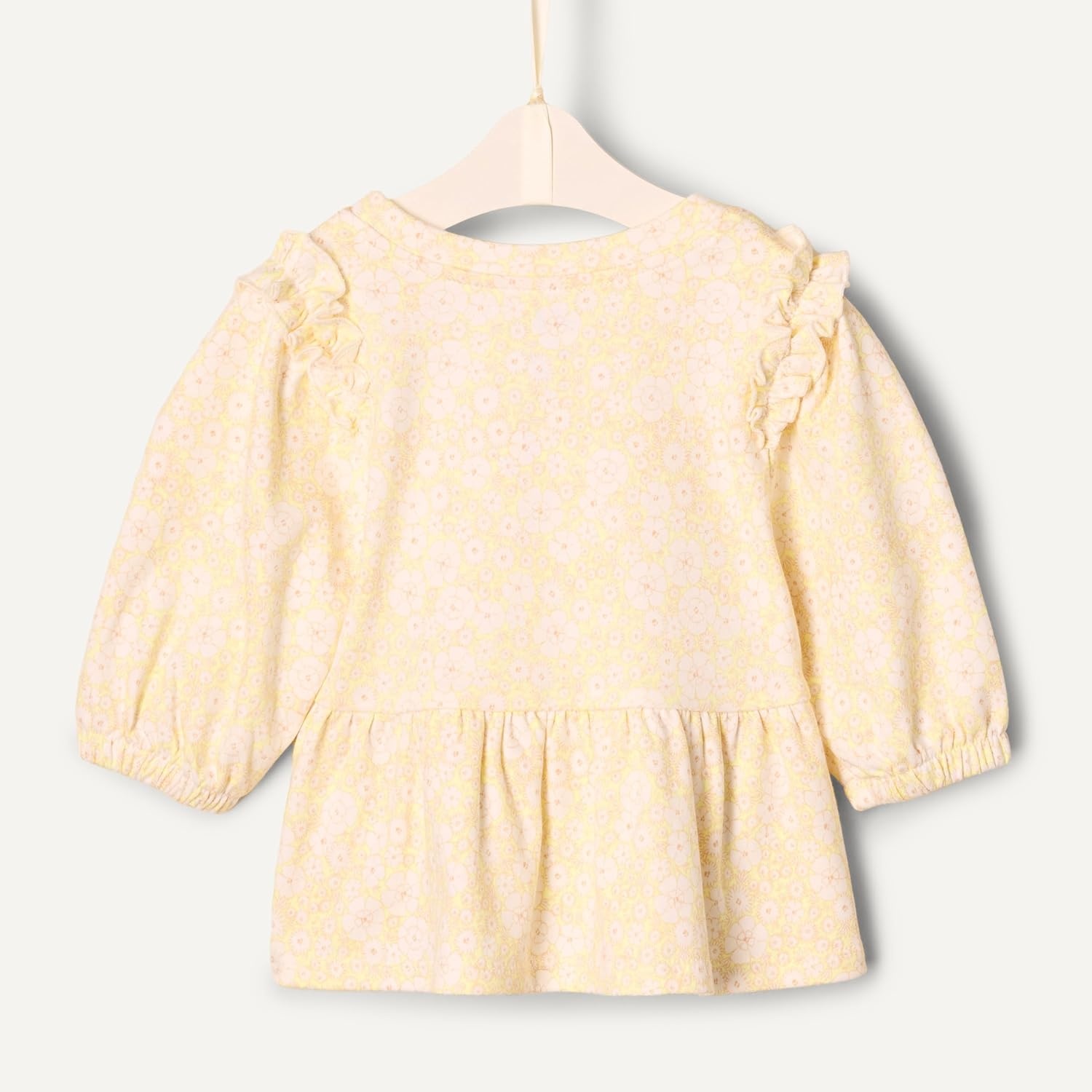 image:imageAmazon Essentials x Sofia Grainge Toddler and Baby Girls 34 Sleeve Knit TopDelicate FloralRound Trees